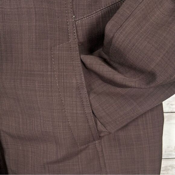 Roots WellPoint Removable Hood Fleece Lined Softshell Brown All Weather Jacket M - Picture 6 of 8